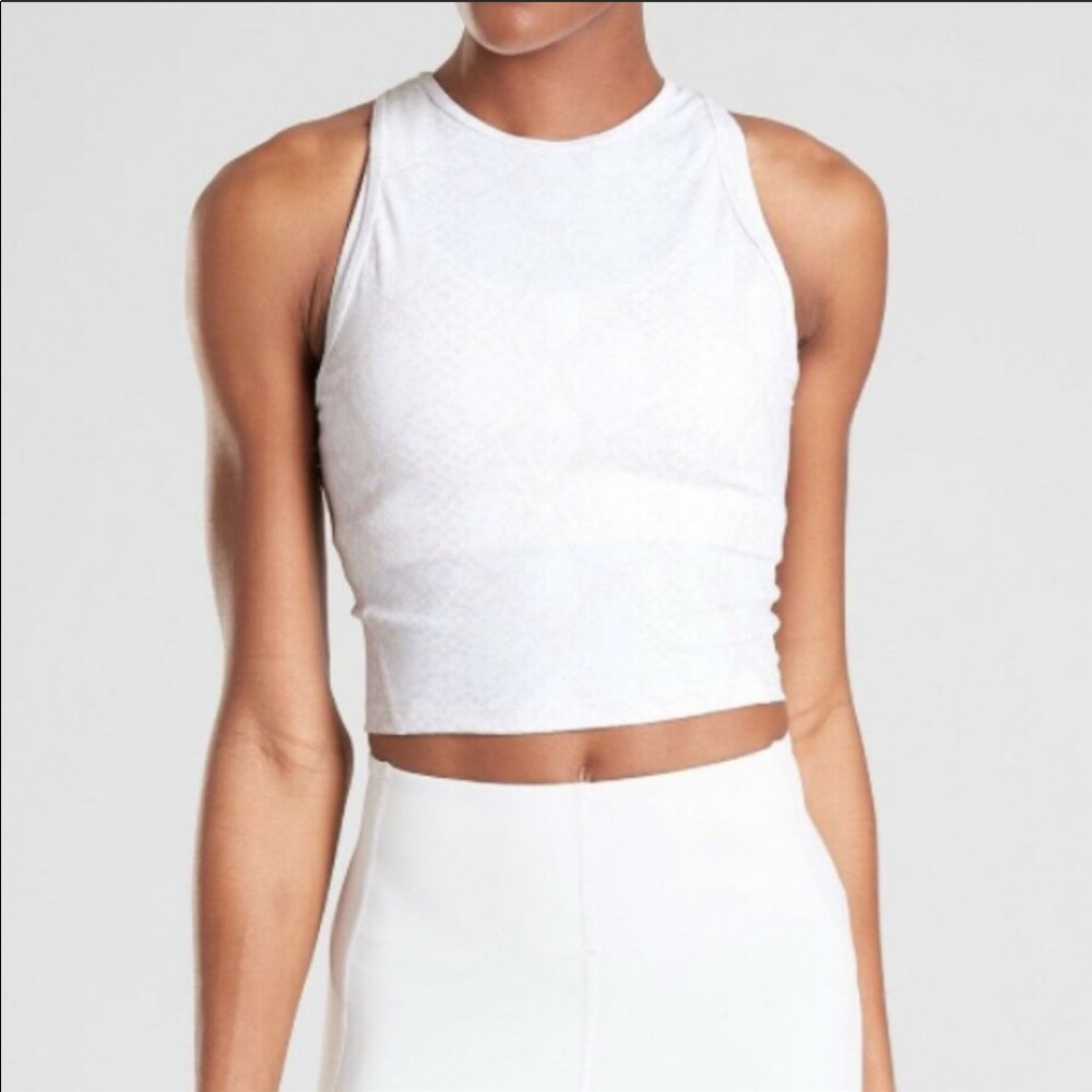 Athleta Reflective Shanti Crop Viper tank